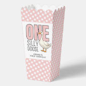 カスタムモダンピンクワン間抜けグースファースト誕生日 フェイバーボックス (裏面)