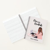 カスタムモダンブラウンガールチャイ&チェックリスト ノートブック (内部)