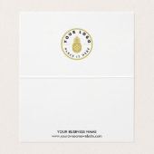 カスタムモダンブラック&ホワイト手作り愛 名刺 (内部フラット)