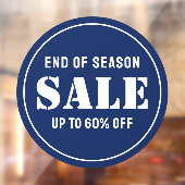 カスタムモダンブルービジネスストアセール ウィンドウサイン (シート2)