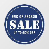 カスタムモダンブルービジネスストアセール ウィンドウサイン (シート)