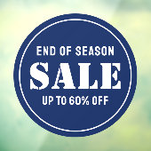 カスタムモダンブルービジネスストアセール ウィンドウサイン (シート3)