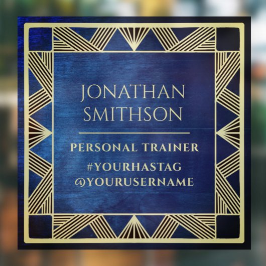 カスタムモダンブ男らしルジムパーソナルトレーナー ウィンドウサイン