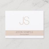 カスタムモダンプロフェッショナルエレガントカラーズモノグラム 名刺 (正面)