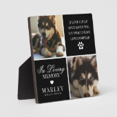 カスタムモダンペット記念写真プラーク フォトプラーク (正面)