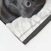 カスタムモダンペット記念6フォトコラージュ フリースブランケット (角)