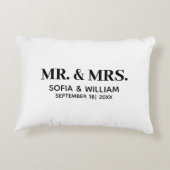 カスタムモダンミセス結婚の アクセントクッション (裏面)