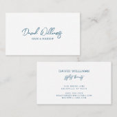 カスタムモダンミニマエレガントシンプルテンプレートB 名刺 (正面/裏面)