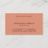 カスタムモダンミニマエレガントテンプレートシンプル 名刺 (裏面)