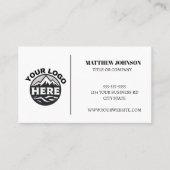 カスタムモダンミニマルなロゴ 名刺 (正面)