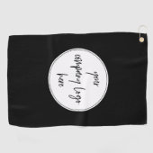 カスタムモダンミニマル企業のビジネスロゴ ゴルフタオル (横)