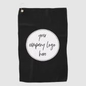 カスタムモダンミニマル企業のビジネスロゴ ゴルフタオル (正面)