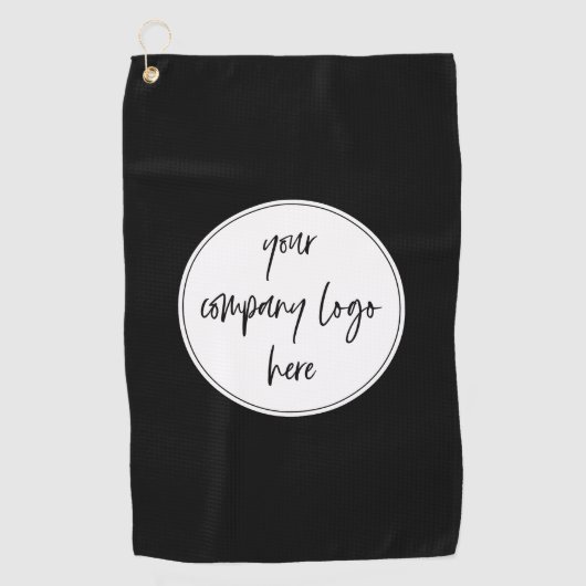 カスタムモダンミニマル企業のビジネスロゴ ゴルフタオル (正面)