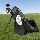 カスタムモダンミニマル企業のビジネスロゴ ゴルフタオル (グリーン)