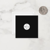 カスタムモダンミニマル企業のビジネスロゴ ノートカード (正面/裏面インサイチュ)
