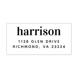 カスタムモダンミニマル差出人住所 ラバースタンプ