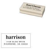 カスタムモダンミニマル差出人住所 ラバースタンプ (押印)