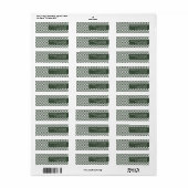 カスタムモダンミニマル点ラベル ラベル (フルシート)