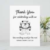 カスタムモダンミニマル結婚式の引き出物標識 (スタンド正面)