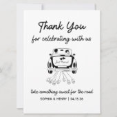 カスタムモダンミニマル結婚式の引き出物標識 (正面)