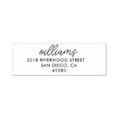 カスタムモダンミニマル自己インキング返却住所 セルフインキングスタンプ (デザイン)