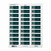 カスタムモダンミニマル花ラベル ラベル (フルシート)