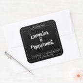 カスタムモダンローソク製品ラベルデザイン スクエアシール (封筒)