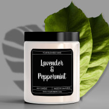 カスタムモダンローソク製品ラベルデザイン