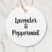 カスタムモダンローソク製品ラベル包装ラベル フェイバータグ (裏面)