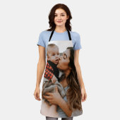 カスタムモダン写シンプル真 エプロン (着用した状態)