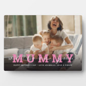 カスタムモダン写真スクリプト「We Love You - Mummy」 フォトプラーク (正面)