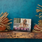 カスタムモダン写真スクリプト「We Love You - Mummy」 フォトプラーク (側面)