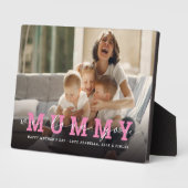 カスタムモダン写真スクリプト「We Love You - Mummy」 フォトプラーク (側面)