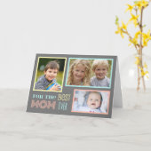 カスタムモダン写真ハッピーマザーズデイカード カード (黄色い花)