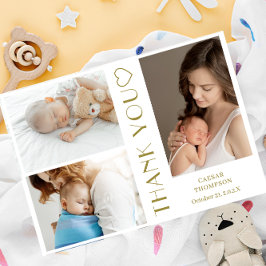 カスタムモダン写真Baby Shower Thank You Invita 招待状