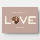 カスタムモダン写真LOVE Valentinesカップル・ギフト フォトプラーク (正面)