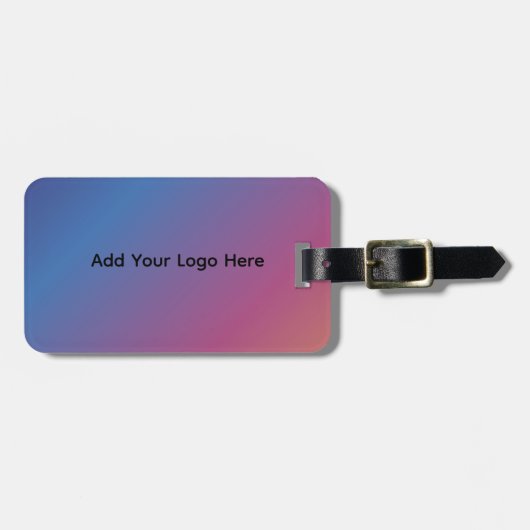 カスタムモダン勾配荷物タグ | カスタマイズ ラゲッジタグ (正面横)