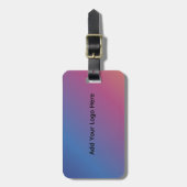 カスタムモダン勾配荷物タグ | カスタマイズ ラゲッジタグ (正面縦)