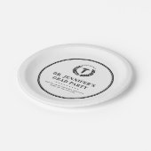 カスタムモダン医学校卒業 ペーパープレート (アングル)