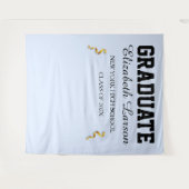 カスタムモダン卒業パーティーの背景 タペストリー (正面(横))