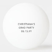 カスタムモダン卒業党 卓球ボール (裏面)