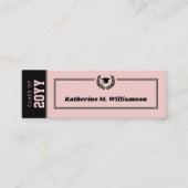 カスタムモダン卒業名カード挿入 コーリングカード (正面)