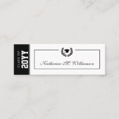 カスタムモダン卒業名カード挿入 コーリングカード (正面)