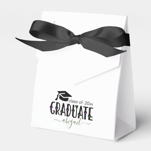 カスタムモダン卒業年級 フェイバーボックス (正面サイド)