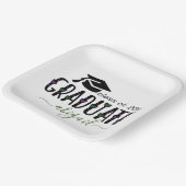 カスタムモダン卒業年級 ペーパープレート (傾斜あり)