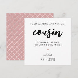 カスタムモダン卒業式 カード