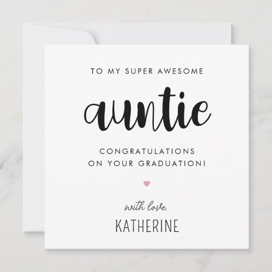 カスタムモダン卒業式 カード (正面)