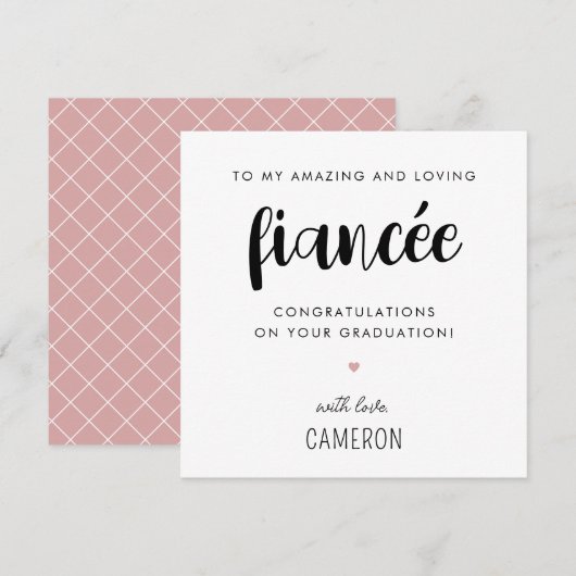 カスタムモダン卒業式 カード (正面/裏面)