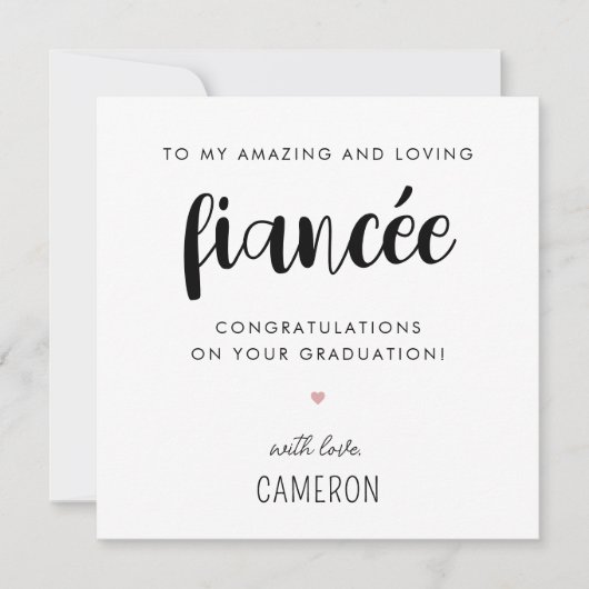 カスタムモダン卒業式 カード (正面)