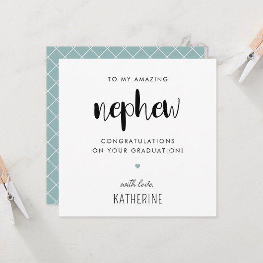 カスタムモダン卒業式 カード (正面/裏面インサイチュ)